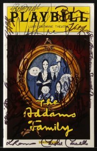 4t236 ADDAMS FAMILY signed playbill 2010 by Nathan Lane & TWENTY FOUR other cast members!