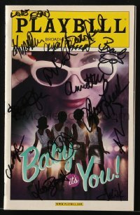 4t243 BABY IT'S YOU signed playbill 2011 by Beth Leavel, Kelli Barrett, and TWELVE others!
