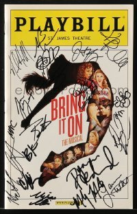 4t253 BRING IT ON signed playbill 2012 by Kate Rockwell, Neil Haskell & SEVENTEEN others!