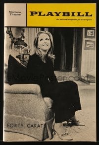 4t258 FORTY CARATS signed playbill 1968 by Glenda Farrell, Julie Harris & NINE other cast members!