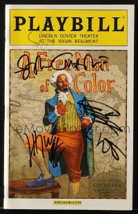4t259 FREE MAN OF COLOR signed playbill 2010 by TWENTY THREE different cast & crew members!