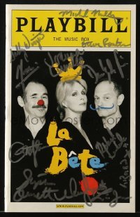 4t262 LA BETE signed playbill 2010 by David Hyde Pierce, Lumley, Rylance & NINE other cast members!