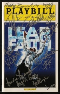 4t264 LEAP OF FAITH signed playbill 2012 by Angela Grovey, Kassebaum & TWELVE other cast members!