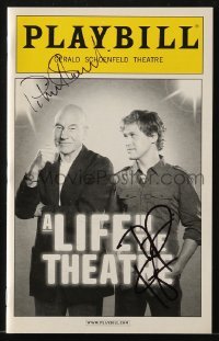 4t265 LIFE IN THE THEATRE signed playbill 2010 by BOTH Patrick Stewart AND T.R. Knight!