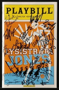 4t270 LYSISTRATA JONES signed playbill 2011 by Patti Murin & FOURTEEN other cast members!