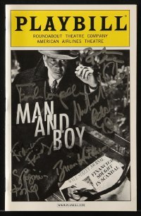 4t272 MAN & BOY signed playbill 2011 by Frank Langella, Adam Driver & FIVE other cast members!