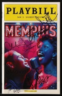 4t274 MEMPHIS signed playbill 2009 by J. Bernard Calloway & SIX other cast members!