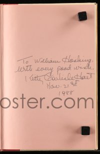 4t213 KITTY CARLISLE signed hardcover book 1988 on her autobiography Kitty + autographed note!