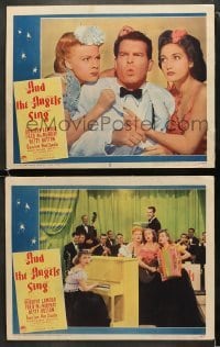 4w834 AND THE ANGELS SING 2 LCs 1944 Dorothy Lamour, Betty Hutton, Diana Lynn & Mimi Chandler!