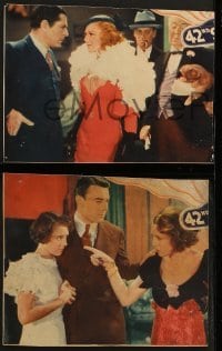 4w738 42nd STREET 3 LCs 1933 Warner Baxter, Ginger Rogers, Bebe Daniels, chorus line!