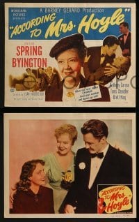 4w036 ACCORDING TO MRS HOYLE 8 LCs 1951 Spring Byington, Anthony Caruso, Tanis Chandler!