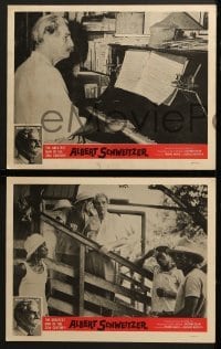 4w665 ALBERT SCHWEITZER 4 LCs 1957 the most idealistic doctor of the 20th century!