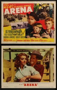 4w054 ARENA 8 LCs 1953 Gig Young, cool cowboy western, MGM's full-length feature!