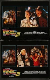4w559 BACK TO THE FUTURE III 6 LCs 1990 Michael J. Fox, Christopher Lloyd, Robert Zemeckis!