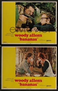 4w505 BANANAS 7 LCs 1971 wacky images of star/director/writer Woody Allen, classic comedy!