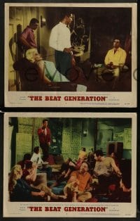 4w562 BEAT GENERATION 6 LCs 1959 sexy Mamie Van Doren, Ray Danton, Jim Mitchum, Steve Cochran