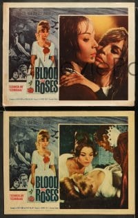 4w078 BLOOD & ROSES 8 LCs 1961 Et mourir de plaisir, Roger Vadim, sexiest vampire Annette Vadim!