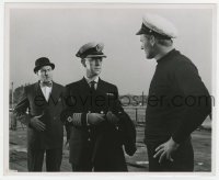4x161 ALL AT SEA deluxe 8.25x10 still 1957 c/u of Alec Guinness in Navy officer uniform!