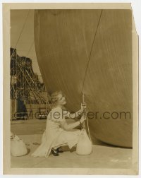 4x173 ANITA PAGE 8x10.25 still 1920s by giant set unlatching weight from hot air balloon!