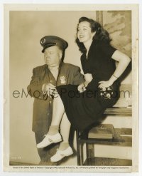4x196 BANK DICK candid 8x10 still 1940 W.C. Fields & Peggy Moran on the set between scenes!