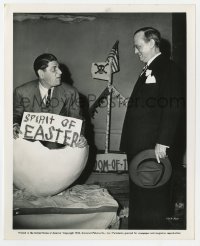 4x248 BUTCH MINDS THE BABY candid 8x10 still 1942 Damon Runyon laughs at Shemp Howard in egg shell!
