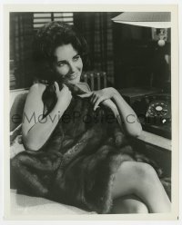 4x249 BUTTERFIELD 8 8.25x10 still 1960 sexy naked Elizabeth Taylor covered only by her fur coat!