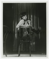 4x250 CABARET 8.25x10 still 1972 great close up of Liza Minnelli on chair on stage!