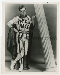 4x253 CAPTAIN NICE TV 7x9 still 1967 William Daniels in wacky superhero costume, premiere episode!