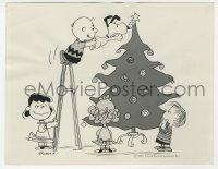 4x271 CHARLIE BROWN CHRISTMAS TV 7x9 still 1965 the Peanuts gang decorating their tree!