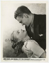 4x275 CITY FOR CONQUEST 8x10.25 still 1940 romantic close up of boxer James Cagney & Ann Sheridan!