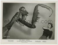 4x307 DEADLY MANTIS 8x10.25 still 1957 best FX image of insect monster terrifying Alix Talton!