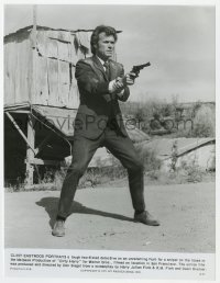 4x313 DIRTY HARRY 7.5x9.75 still 1971 classic full-length image of Clint Eastwood pointing his gun!