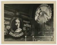 4x017 DISHONORED 8x10.25 still 1931 gigantic elaborate displays of Marlene Dietrich inside theater!