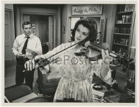 4x376 FOR THE PEOPLE TV 7x9 still 1967 young William Shatner watching Jessica Walter play violin!