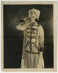 4x379 FORBIDDEN PARADISE 8x10 still 1924 Pola Negri saluting in great outfit & hat by Richee!