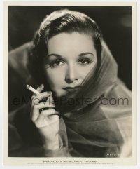 4x390 GAIL PATRICK 8.25x10 still 1935 sexy veiled close up with a cigarette in her hand!