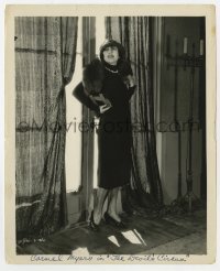 4x393 GAY DECEIVER 8.25x10 still 1926 sexy full-length Carmel Myers wearing fur boa & hat!