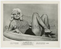 4x396 GEORGE RAFT STORY 8x10.25 still 1961 super sexy Jayne Mansfield showing her legs on couch!