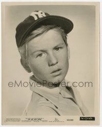 4x404 GIRL NEXT DOOR 8x10 still 1953 portrait of young Billy Gray in New York Yankees hat!