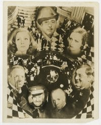 4x424 GRAND HOTEL 8x10.25 still 1932 montage of Garbo, Crawford, Barrymore & others over the lobby!