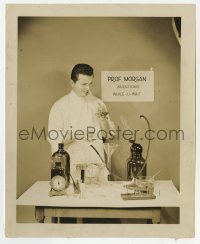 4x452 HENRY MORGAN 8x10 radio publicity still 1940s as a scientist performing experiment in lab!