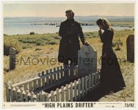 4x100 HIGH PLAINS DRIFTER 8x10 mini LC #8 1973 image of Clint Eastwood by Don Siegel's tombstone!