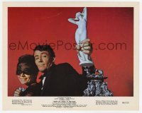 4x468 HOW TO STEAL A MILLION 8x10 color still 1966 Peter O'Toole & veiled Audrey Hepburn with statue