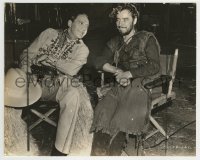 4x481 IF I WERE KING candid 7.5x9.75 still 1938 Jack Benny visiting Ronald Colman on set by Richee!