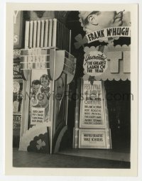 4x031 IRISH IN US 3.25x4.25 photo 1935 framed poster in deco display outside theater, James Cagney!