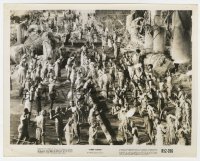 4x547 KING KONG 8x10.25 still R1952 far shot of natives on Skull Island scared when they see Kong!