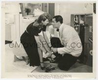 4x556 LADY EVE 8.25x10 still 1941 Henry Fonda help sexy Barbara Stanwyck with her shoes!