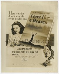 4x570 LEAVE HER TO HEAVEN 8x10.25 still 1945 Gene Tierney's sins were the deadliest of the 7 sins!