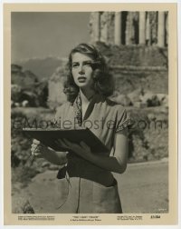 4x582 LIGHT TOUCH 8x10.25 still 1951 c/u of beautiful artist Pier Angeli sketching ruins in Italy!