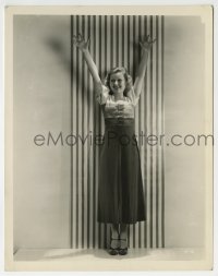 4x584 LILIAN HARVEY 8x10.25 still 1930s full-length happy close up w/ arms raised at Fox Pictures!